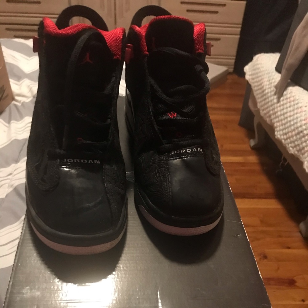 Used twice Air Jordan Dub zero Size 5Y RBW